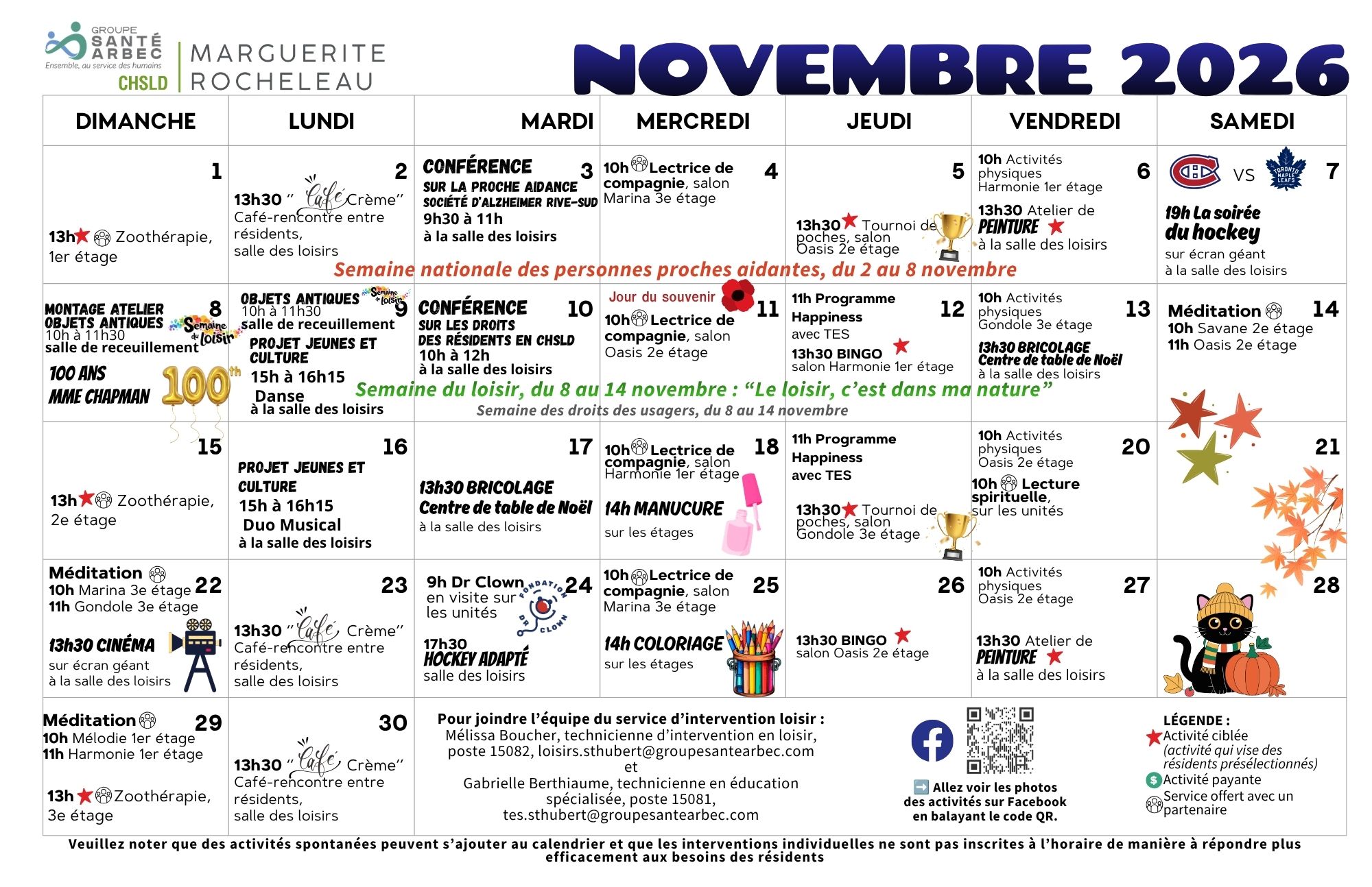 Novembre 2026 Rocheleau